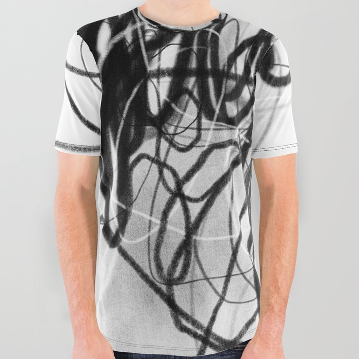 Origins 2. Abstract Drawing.  All Over Graphic Tee