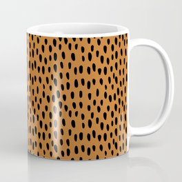 Burnt Orange Polka Dot Pattern Coffee Mug