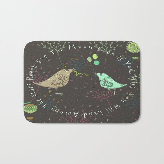 Reach For The Moon - Bagaceous Bath Mat
