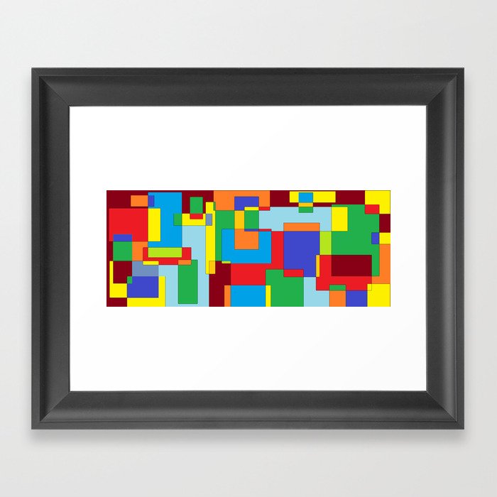 color blocks Framed Art Print