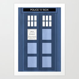 Doctor Who, Tardis Art Print
