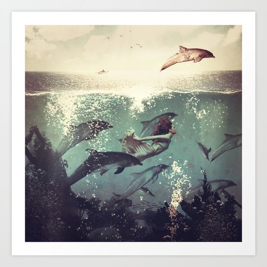 My favourite morning race Art Print