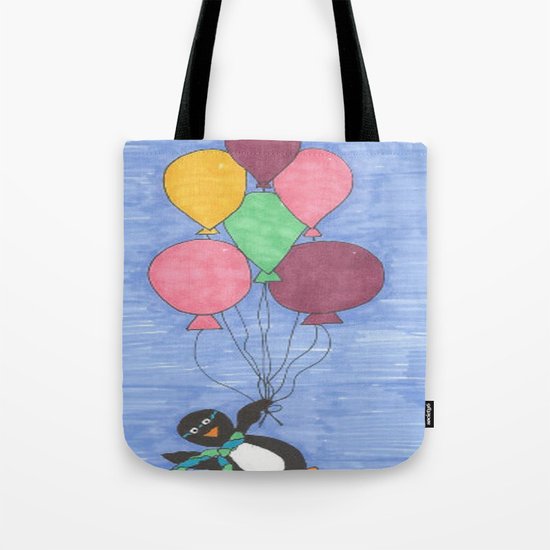 When Penguins Fly Tote Bag
