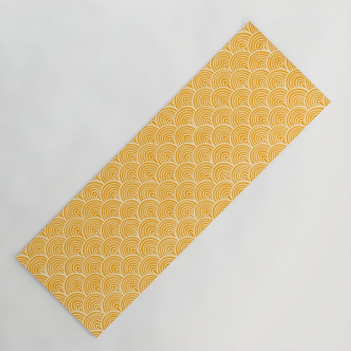 Saffron Waves Yoga Mat