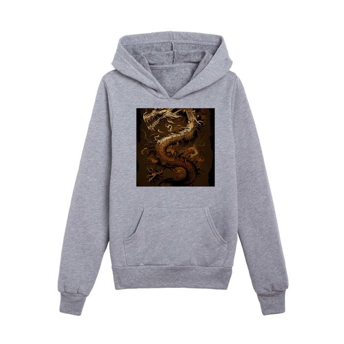 Ancient Dragon (Style 1) Kids Pullover Hoodie
