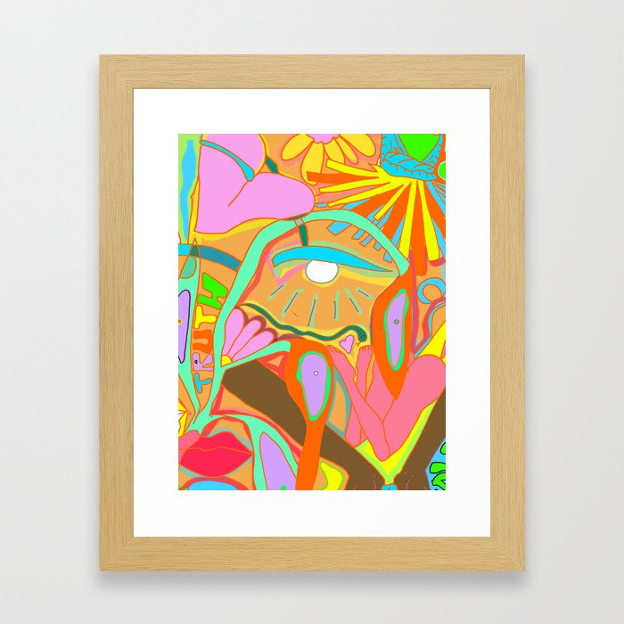 tropical eye  Framed Art Print