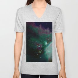young stars turquoise purple V Neck T Shirt