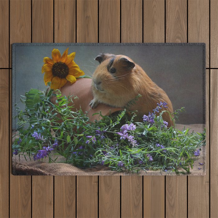 Guinea Pig Outdoor Rug by Mitchell Ridley Society6