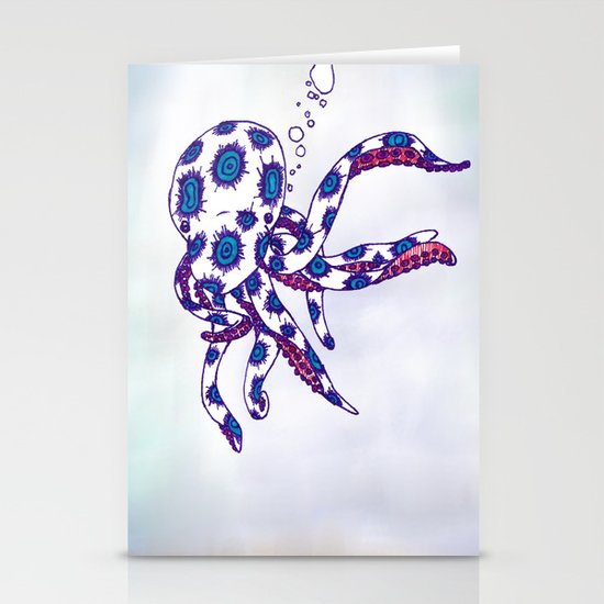 Octo Pus Stationery Cards