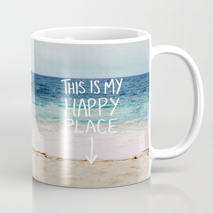My Happy Place (Beach) Art Print by Leah Flores | Society6