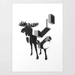 moose_deconstructed Art Print