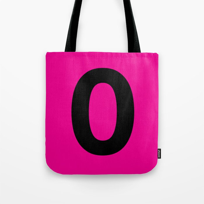 Number 0 (Black & Magenta) Tote Bag