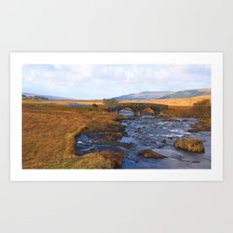 River Ba Bridge, Isle of Mull Art Print