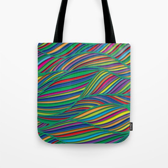 Flowing Lines Tote Bag