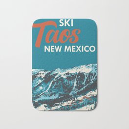 Ski Taos, New Mexico Poster Bath Mat