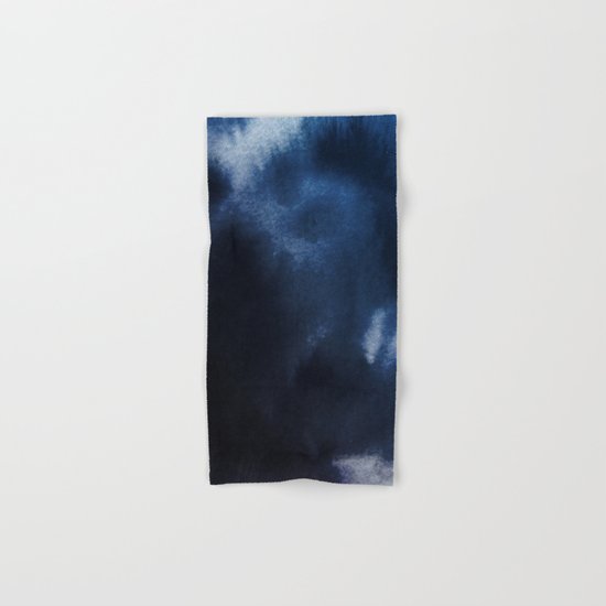Watercolor Blue Hand & Bath Towel