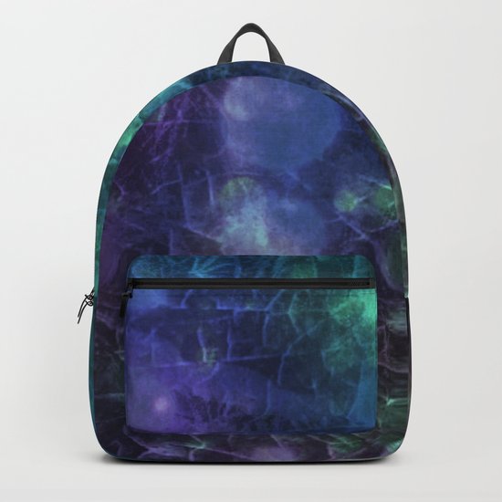 Purple, Green and Blue Backpack