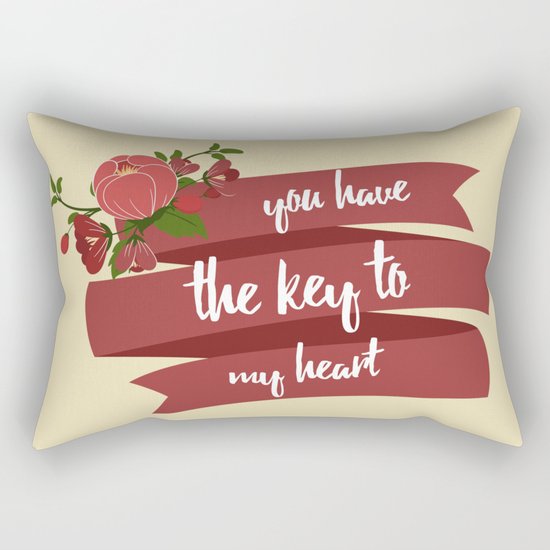 Key to my heart Rectangular Pillow