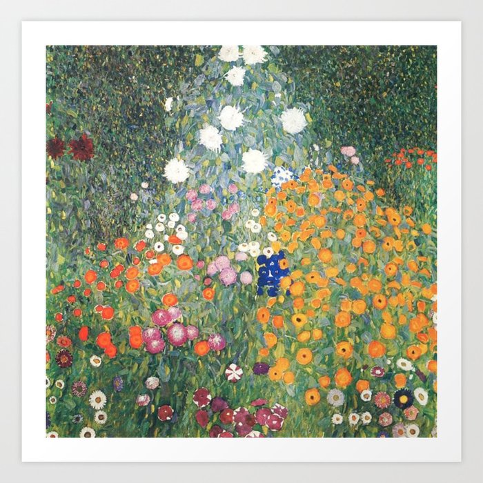 Gustav Klimt Flower Garden Kunstdrucke