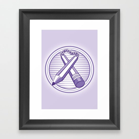 Doodle Weapon Framed Art Print