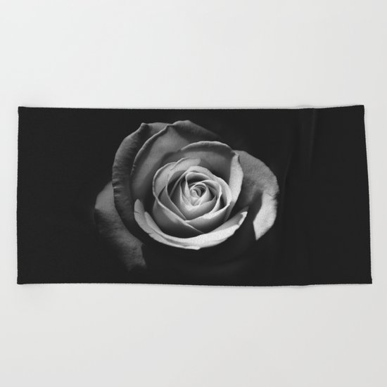 BLACK - WHITE - ROSE Beach Towel