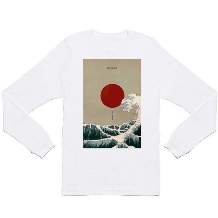 Pray For Japan Long Sleeve T Shirt