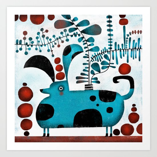 STRANGE DOG Art Print
