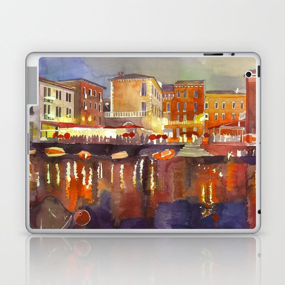 Night in Venice part 2 Laptop & iPad Skin