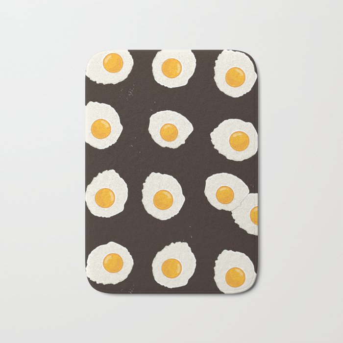 Breakfast eggs Bath Mat