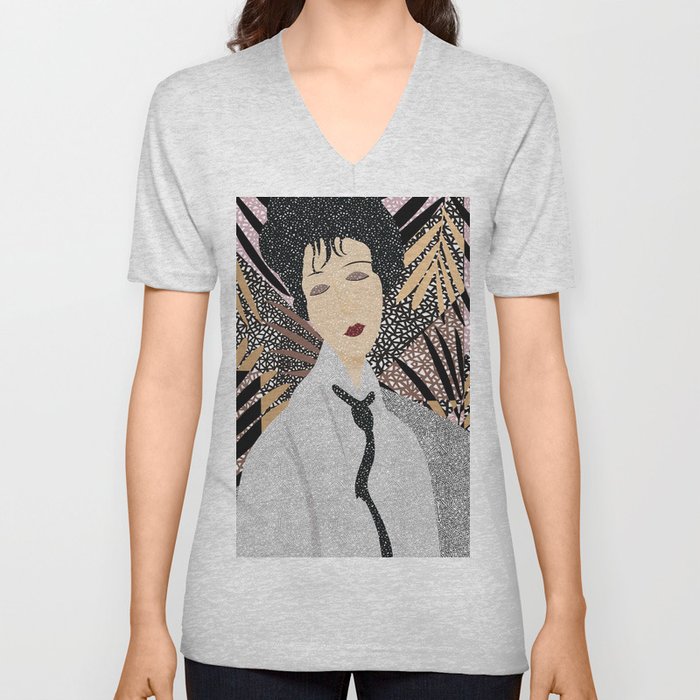 Women of Modigliani 3 V Neck T Shirt