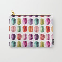macaron lollipops Carry-All Pouch | Rainbow, Bright, Macaron, Dessert, Food, Colorful, Macarons, Paris, Pastel, Watercolor 