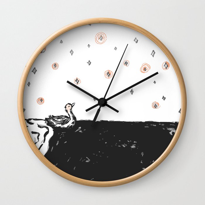 Starry Swim Wall Clock