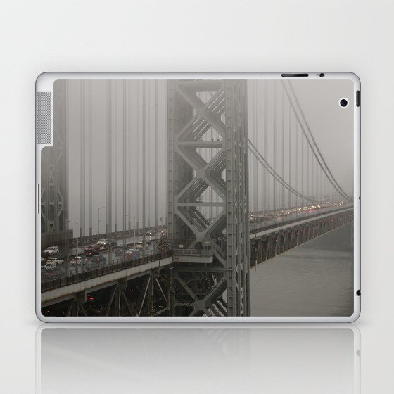 fog on the bridge Laptop & iPad Skin