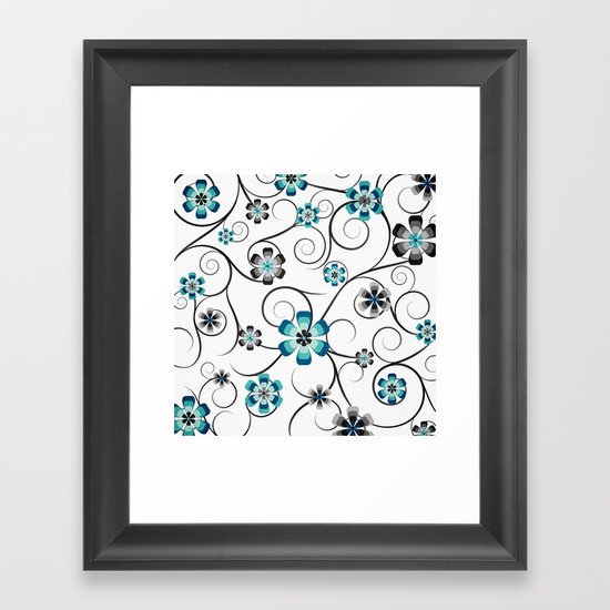 Winter Flowers Framed Art Print
