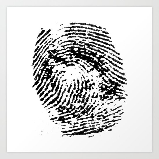 Fingerprint Art Print