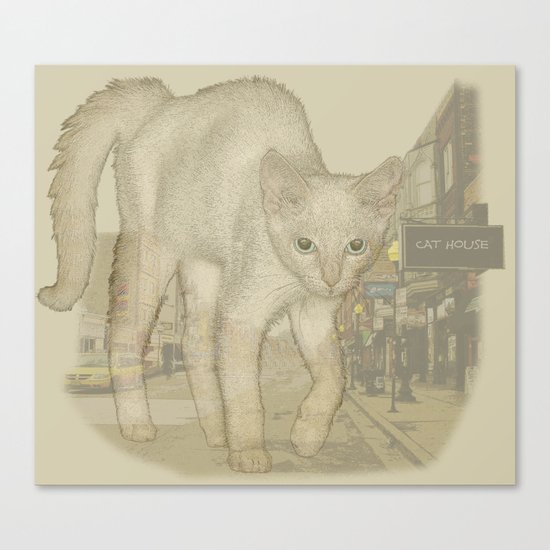 Ghost Kitty Canvas Print