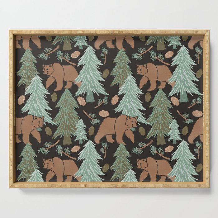 Pacific Northwest Bears Serving Tray