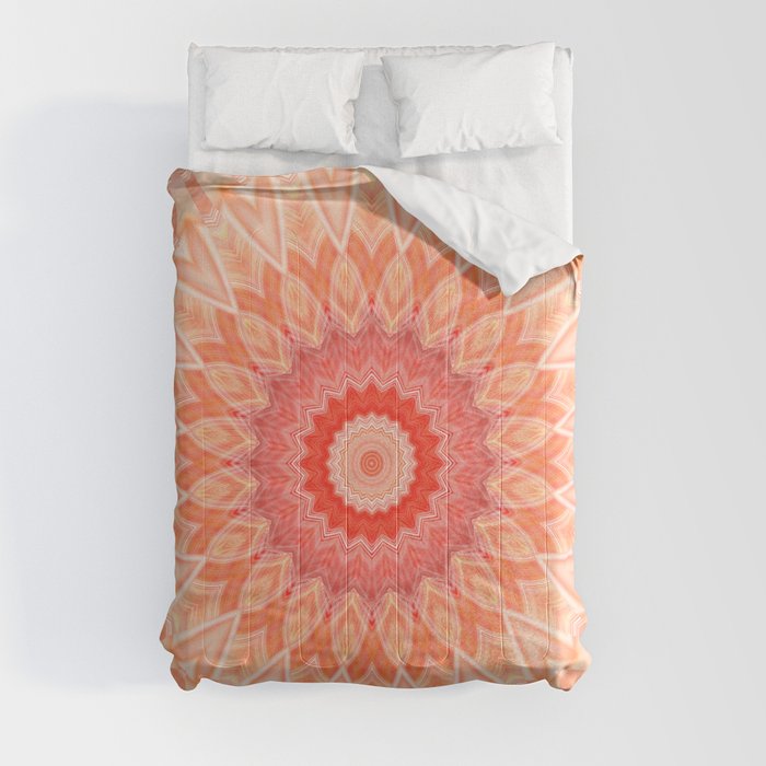 Mandala soft orange Comforter