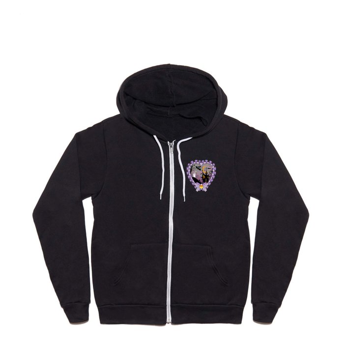 Candy Corn Ghost and Bat Spooky House 2 Full Zip Hoodie