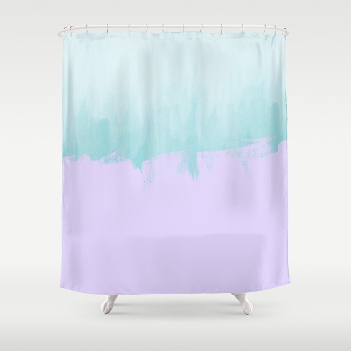 Purple Tiffany Blue Watercolor Shower Curtain By Rosequeen Society6
