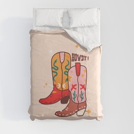 Howdy! Cowboy Boots Comforter