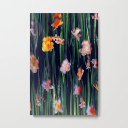 Narcissus Metal Print | Red, Nature, Radauscher, Flower, Glitter, Blossom, Illustration, Photo, Digital, Glow 