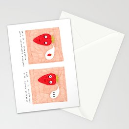 Strawberry Thoughts Stationery Cards