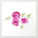 Cheerful Rose Art Print