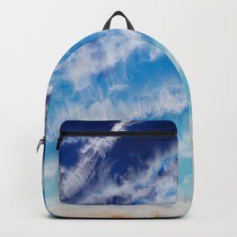 Wind and Sea Backpack | Blue, Sea, Beach, Aqua, Painting, Wave, Ocean, Adventure, Waves, Coastal 