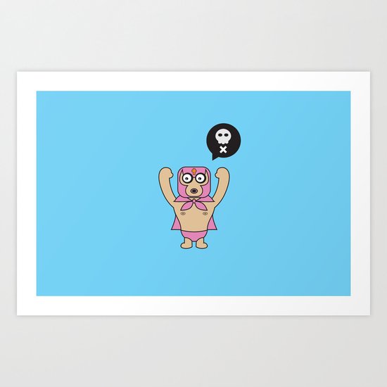 ****Lucha Libre****El Diablo Art Print