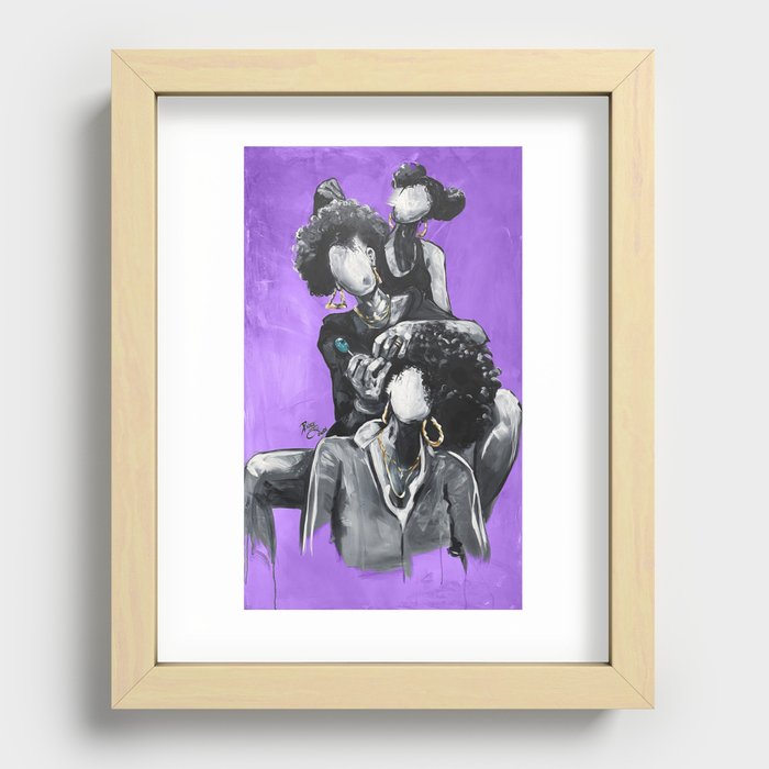 Naturally Queens II PURPLE Recessed Framed Print