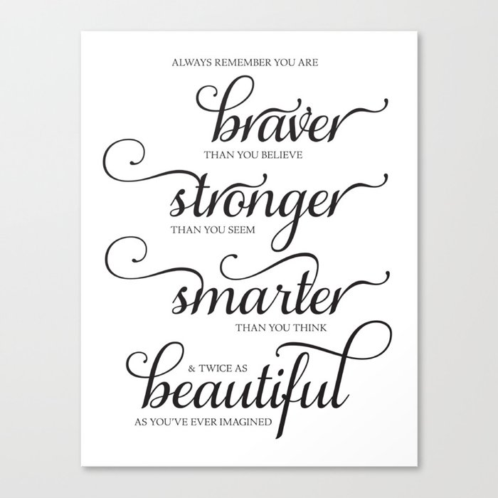 Always Remember Printable Art Wall Decor Inspirational Quote Canvas Print By Bonnieroodt Society6