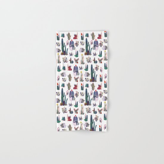 CACTUS CHRISTMAS!!! Hand & Bath Towel