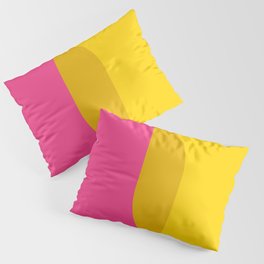 Pink and Cheerful Yellow Arches Pillow Sham